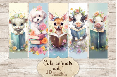 Printable Bookmarks Animals | Kitty Printable Bundle