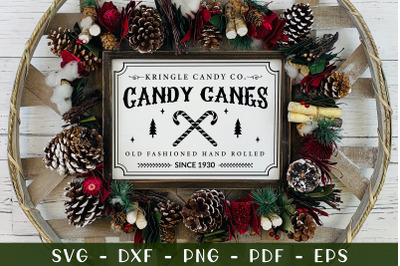 Kringle Candy Co&2C; Farmhouse Christmas SVG