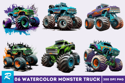 Monster Truck Sublimation Clipart