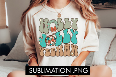 Holly Jolly Yeehaw PNG Sublimation