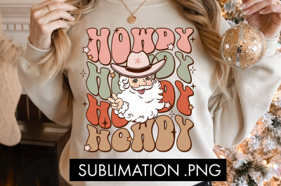 Howdy Santa PNG Sublimation
