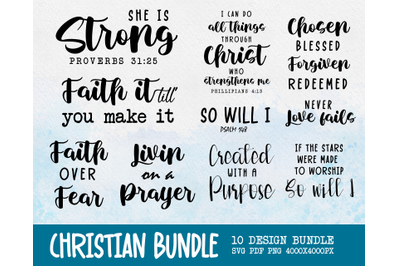 Christian Bundle SVG, Scripture Bundle, Instant Download