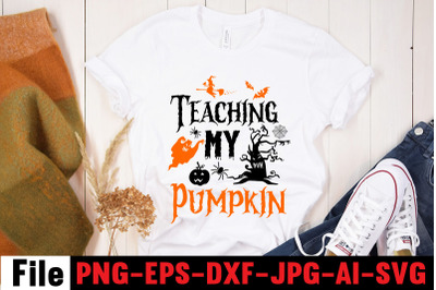 Teaching my Pumpkin SVG cut file&2C; Halloween SVG Bundle&2C; Retro Hallowee