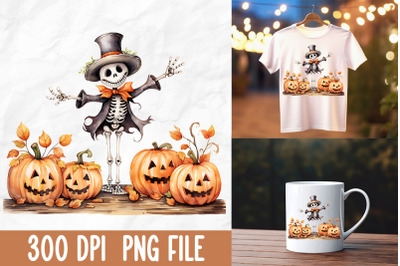 Cute Halloween Dancing Scarecrow Pumpkin