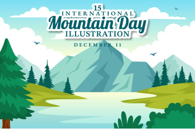 15 International Mountain Day Illustration