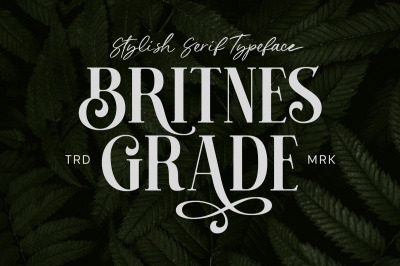 Britnes Grade - Stylish Serif Typeface
