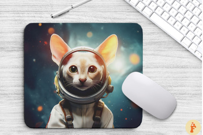 Cute Astronaut Oriental Shorthair Cat