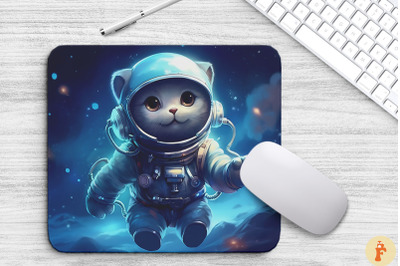 Cute Astronaut Russian Blue Cat