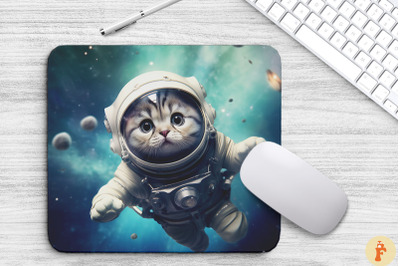 Cute Astronaut Scottish Fold Cat