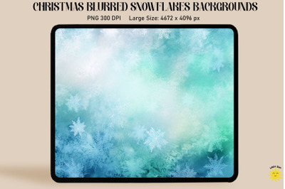 Christmas Blurred Snowflakes Backgrounds