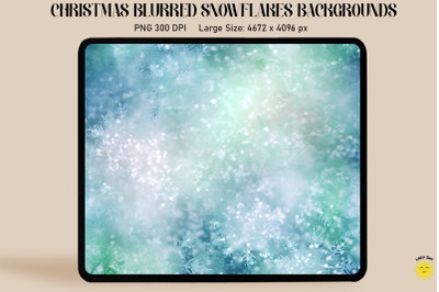 Christmas Blurred Snowflakes Backgrounds