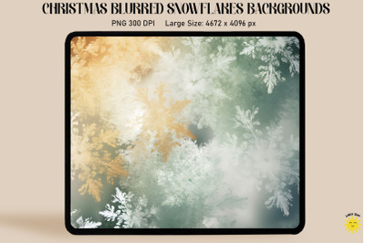 Christmas Blurred Snowflakes Backgrounds