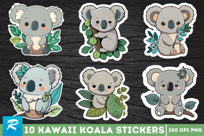 Cute Kawaii Koala Sticker Bundle