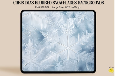 Christmas Blurred Snowflakes Backgrounds