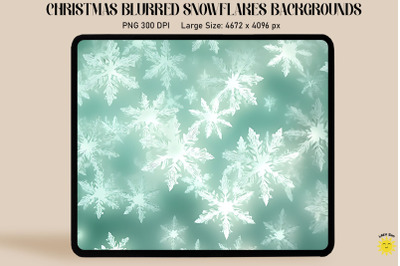 Christmas Blurred Snowflakes Backgrounds