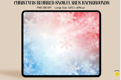 Christmas Blurred Snowflakes Backgrounds