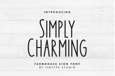 Simply Charming Font - Tall and Skinny Font