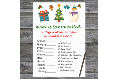 Snowman tree Christmas card,Christmas Around the World Game Printable
