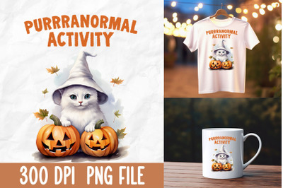 Purranormal Activity Halloween Boo Cat