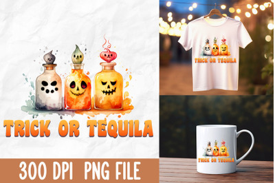 Trick Or Tequila Halloween Autumn Wine