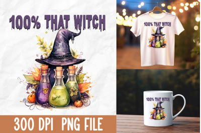 100 Percent That Witch Halloween