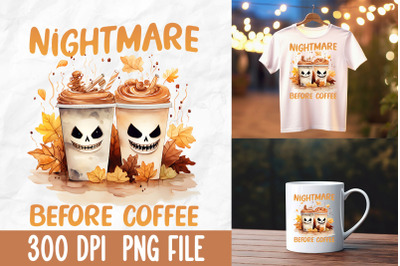 Nightmare Before Coffee Autumn Halloween