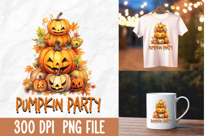 Pimpkin Party Halloween Autumn Fall Leaf