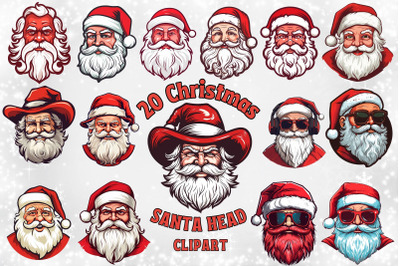 Christmas Santa Claus Head Clipart