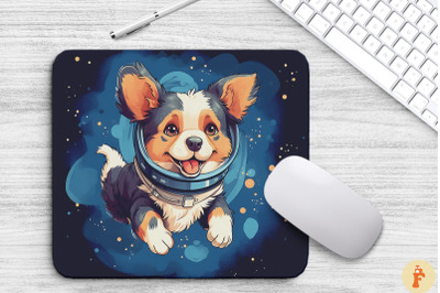 Cute Astronaunt Australian Shepherd Dog