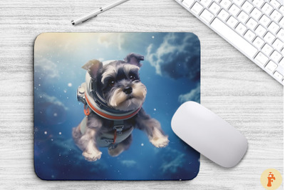 Cute Astronaunt Miniature Schnauzer Dog