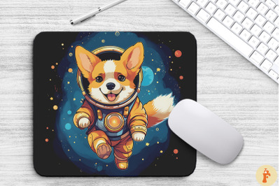 Cute Astronaunt Pembroke Welsh Corgi Dog