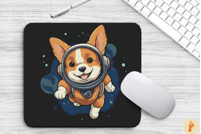 Cute Astronaunt Pembroke Welsh Corgi Dog