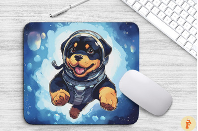 Cute Astronaunt Rottweiler Dog