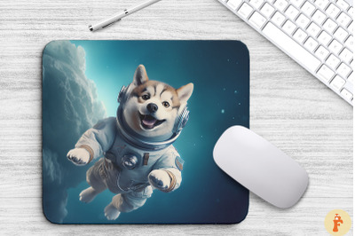 Cute Astronaunt Siberian Husky Dog