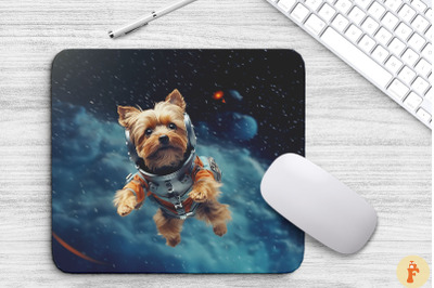 Cute Astronaunt Yorkshire Terrier Dog