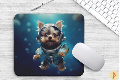 Cute Astronaunt Yorkshire Terrier Dog