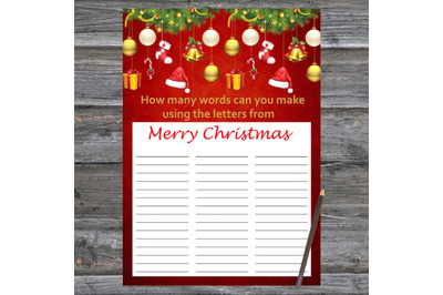 Toys Christmas card,How Many Words Can You Make From Merry Christmas
