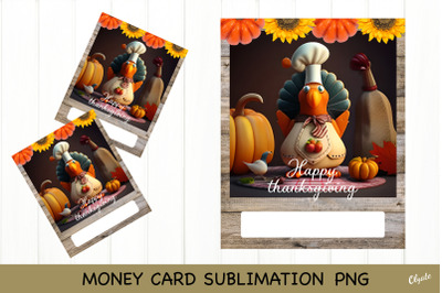 Thanksgiving  Money Card PNG. Money Card Holder.