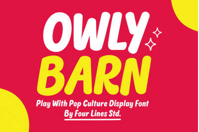 OWLY BARN - Friendly and Playful font