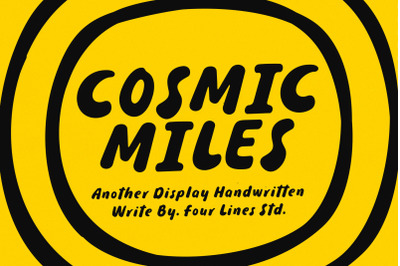 Cosmic Miles - Hand Drawn Font