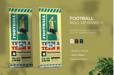 Football Match - Roll Up Banner
