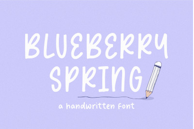 Blueberry Spring Font