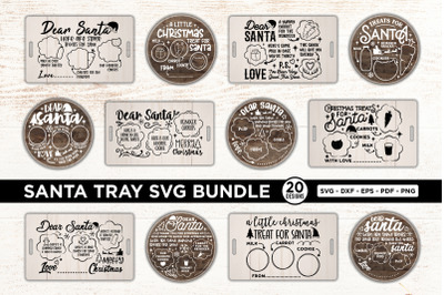 Santa Tray SVG Bundle