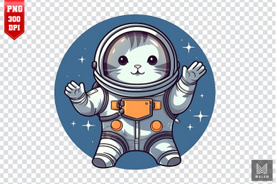 Astronaut British Shorthair Cat Clipart