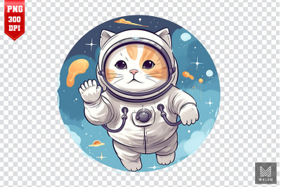 Astronaut British Shorthair Cat Clipart