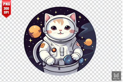 Astronaut British Shorthair Cat Clipart