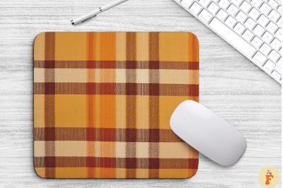 Thanksgiving Plaid Pattern Mouse Pad