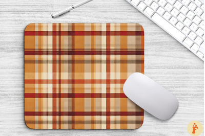 Thanksgiving Plaid Pattern Mouse Pad