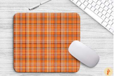 Thanksgiving Plaid Pattern Mouse Pad