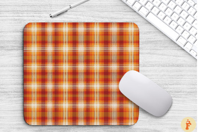 Thanksgiving Plaid Pattern Mouse Pad